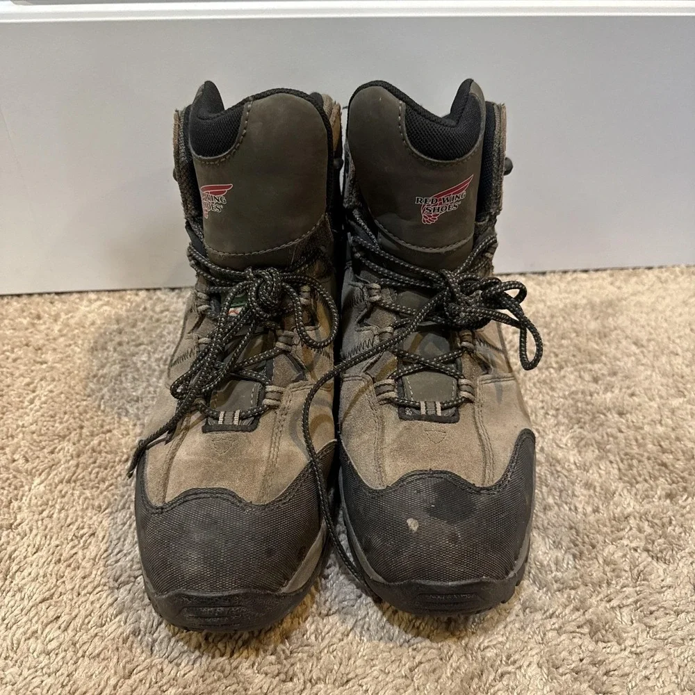 Red Wing Shoes Boots Mens Size 10 Brown Waterproof Safety Toe Work Hiking 3561